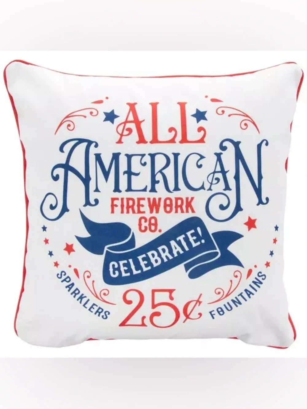 All American Firework Pillow Cover